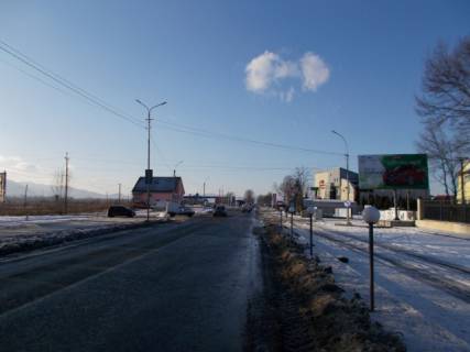 Білборд, Бігборд (Борд)  A у Тячеві м. Тячів вул Армійська, біля стадіону, ресторани, АЗС, Аквапарк в сторону м. Мукачево Фото 1