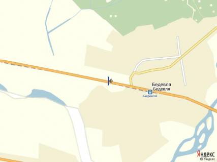 Билборд A в Тячеве с. Бедевля, виїзд,  в сторону м. Тячів схема