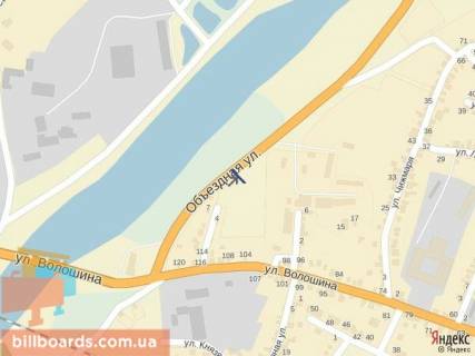 Білборд, Бігборд (Борд)  A у Хусті м.Хуст обїзна дорога, в сторону м.Тячів,м.Міжгіря, трасса Мукачево- Рогатин схема