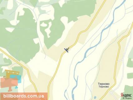 Білборд, Бігборд (Борд)  A у Тячеві с.Вільхівці, вул. Головна в сторону м. Тячів із сторони смт.Дубове схема