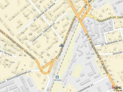 Сiтiлайт A у Ужгороді, 1.2x1.8  м.Ужгород вул.Станційна, біля жд вокзалу, маг.BUDMIX схема