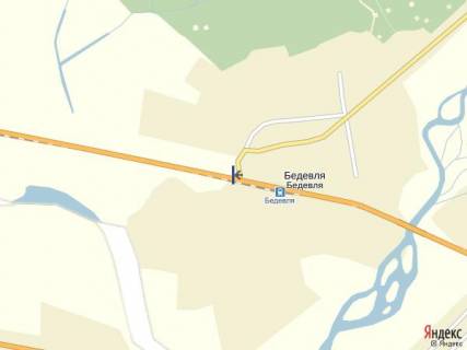 Білборд, Бігборд (Борд)  A у Тячеві с.Бедевля  в сторону м.Тячів схема