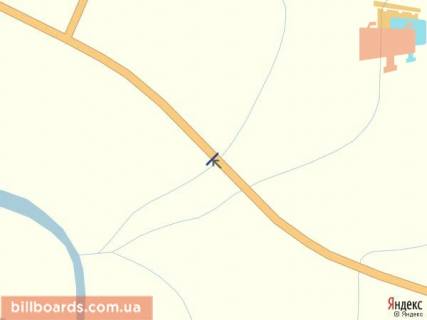 Билборд B в Тячеве Траса Мукачево-Рогатин, між м. Тячів та смт. Буштино, в сторону м. Ужгород схема