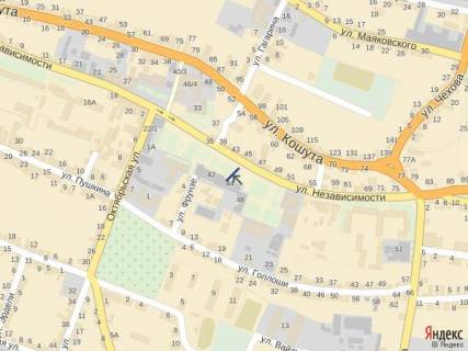 Сiтiлайт A у Тячеві, 1.2x1.8  вул. Незалежності, центр міста, біля торгового комплексу Діамант та районної аптеки, напроти торгового комплексу Меркурій, великий потік пішоходів схема