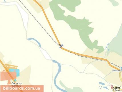 Билборд B в Тячеве с.Діброва, вул.Головна, в сторону смт.Солотвинно, м.Рахів схема