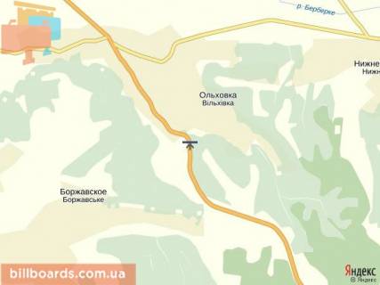 Білборд, Бігборд (Борд)  A у Іршаві с.Вільхівка, вул, Головна (в'їзд), траса Івано-Франківськ-Мукачево, в сторону м.Мукачево схема