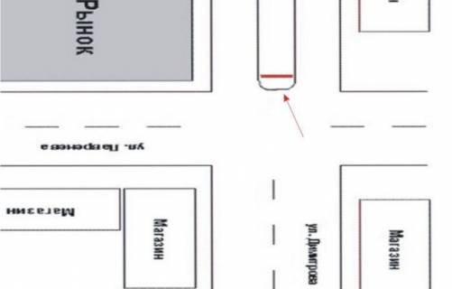 Билборд A в Херсоне, 3x6  ул. Димитрова угол ул.Лавренева схема