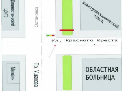 Бэклайт A в Херсоне пр. Ушакова Красного Креста схема