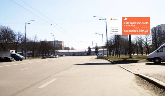 Билборд A в Киеве, 6х3  Жюля Верна бул.3 (Роллана Ромена) (Еко-маркет, АТБ-маркет, Діла, Аптека №1, Фора), в напрямку Курбаса Леся просп. фото 1