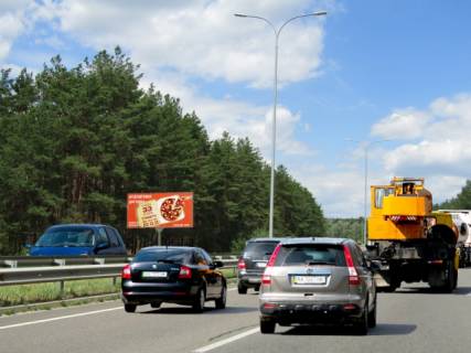 Билборд B в Киеве, 6х3  Богатирська вул.  в напрямку Вишгорода. Вишгород, траса на Межигір’я, зоопарк "12 місяців" фото 1