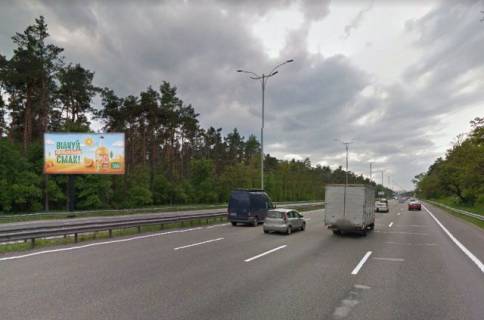 Білборд, Бігборд (Борд)  B у Києві, 6х3  Бориспільська траса, 500 м до ресторану "Козацький стан" (межа міста, стелла Києва,  будівельний супермаркет Нова Лінія). 900 м до Харківської площі. Електроопора № 35-34 (в районі 19 км 200 м), у напрямку до Борисполя Фото 1