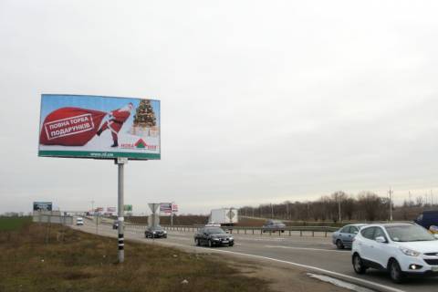 Билборд B в Одессе, 3х6  Овідіопольська дорога (10+750км) розв' язка на Овідіополь,  Авангард, до Двух Стовпів фото 1