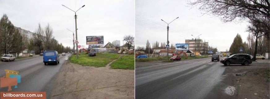 Білборд, Бігборд (Борд)  B у Мелітополі Перетин вул. В.Інтернаціоналістів / вул.Р.Люксембург (біля поворотоу до СТО "ВАЗ" -ДП "Мелітополь ЛАДА") Фото 1