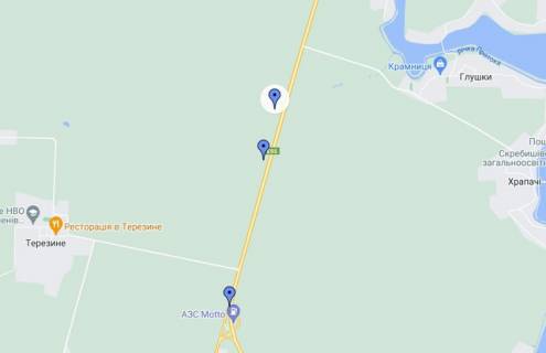 Билборд A в Київських трасах, 3х6  Траса Київ-Одеса 7 км від Білої Церкви схема