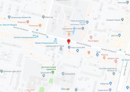 Билборд B в Виннице, 3*6  вул. Келецка, 85 схема