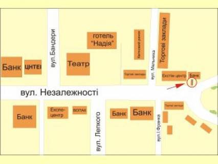 Сiтiлайт B у Івано-Франківську Січових Стрільців (Екстім центр) схема