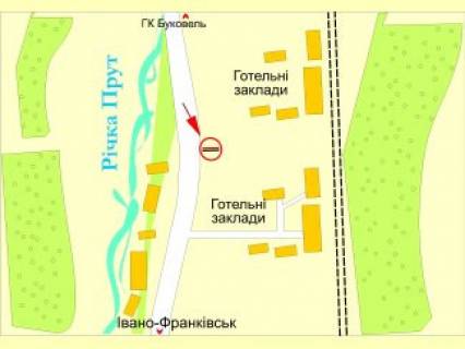 Билборд B в Микуличине, 3х6  с.Микуличин ст.Б схема