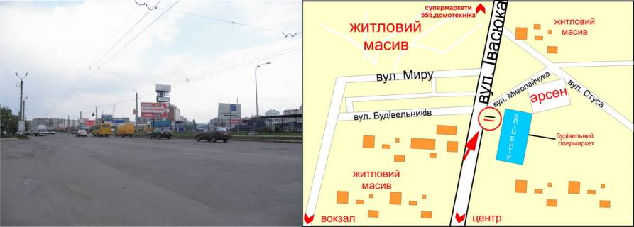 Призма A в Ивано-Франковске, 3х6  Івасюка - Миколайчука перехрестя (Епіцентр,Арсен) - 121633 схема