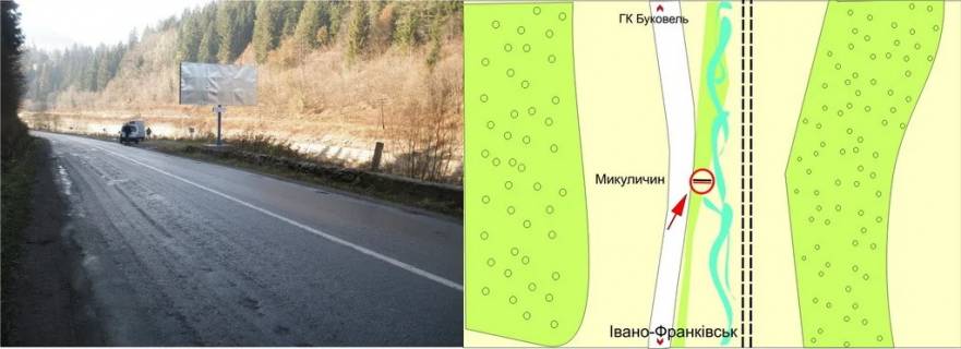 Білборд, Бігборд (Борд)  A у Микуличині, 3х6  с.Микуличин (тунель) ст.А Фото 1