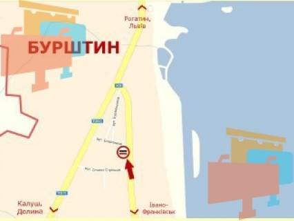 Билборд B в Бурштыне вул.Міцкевича (центр) ст.Б фото 1