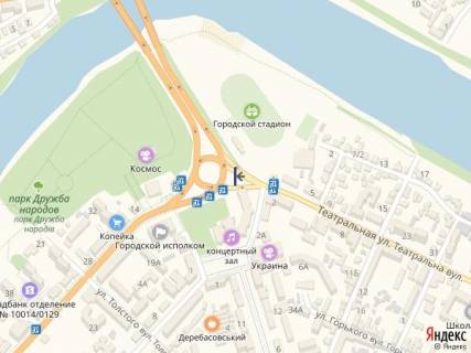 Билборд A в Первомайске ул.Театральня_м-н Центр (бывшая ул. Дзержинского (3-хгранная  конструкция))3 схема