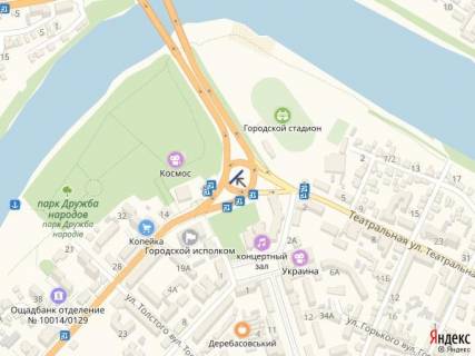 Билборд  в Первомайске Кольцево мостовая развязка_8-мигранная  конструкция_ул. Грушевского_м-н Центр 7 схема