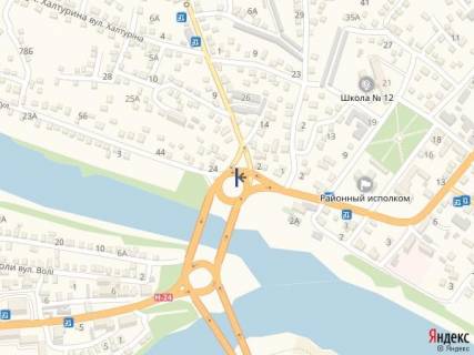 Білборд, Бігборд (Борд)  A у Первомайську вул. Автодоровская_ул с.Біла (колишня вул. Готвальда (4-хгранная конструкція)) 2 схема