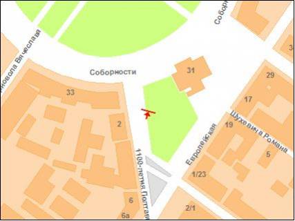 Бэклайт A в Полтаве к-тр Котляревский схема