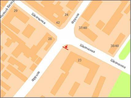 Призма B в Полтаве ул.Фрунзе - ул.Шевченко - 122768 схема