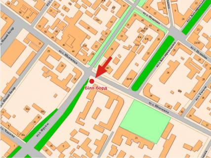 Призма B в Полтаве, 3х6  Європейська вул. (Фрунзе) - Шевченка вул. (перехід) - 398739 схема