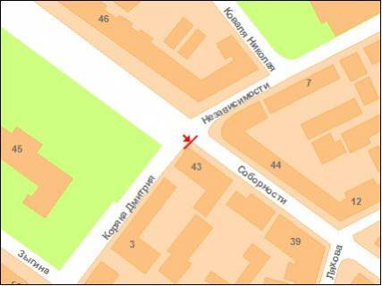 Скролер, Скрол A у Полтаві ул. Октябрьская, 43 - 188178 схема