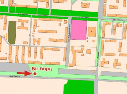 Билборд B в Полтаве, 3х6  К.Шосе вул., 70 (в’їзд до Эпицентру) схема