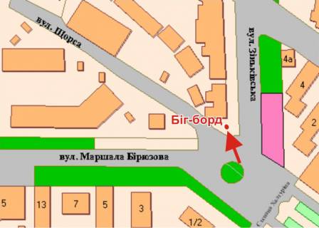 Призматрон, Призма + у Полтаві, 3х6  Зигіна площа (атозаправка)(зліва) - 398752 схема