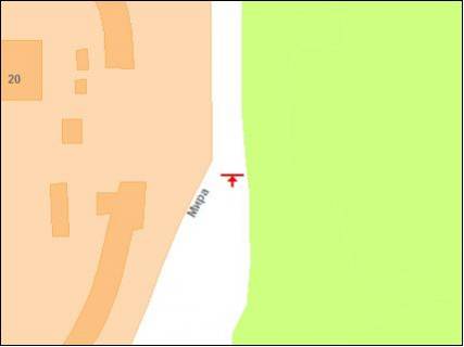 Билборд A в Полтаве ост.Головка (разд.полоса)(в центр) схема