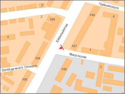 Призматрон, Призма A у Полтаві ул.Фрунзе,147("Адмирал") - 122450 схема