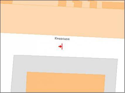 Билборд A в Полтаве ул.К.Шоссе, 82 (Эпицентр) схема