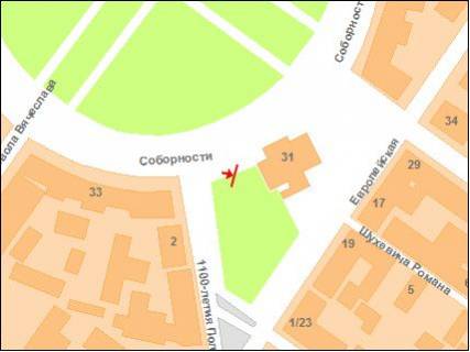 Призматрон, Призма A у Полтаві ул.Октябрьская (кинотеатр им. Котляревского) - 122632 схема