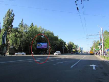 Билборд A в Полтаве, 3х6  Європейська вул. (Фрунзе) - Матросова вул. (перехр.) фото 1