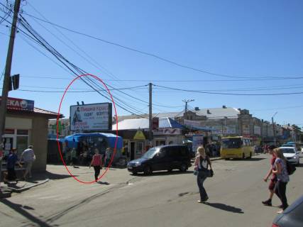 Билборд B в Полтаве, 3х6  Шевченка вул. (центральний ринок) фото 1