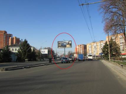 Билборд A в Полтаве, 3х6  Європейська вул. (Фрунзе),97(розд.смуга) (із центру) фото 1