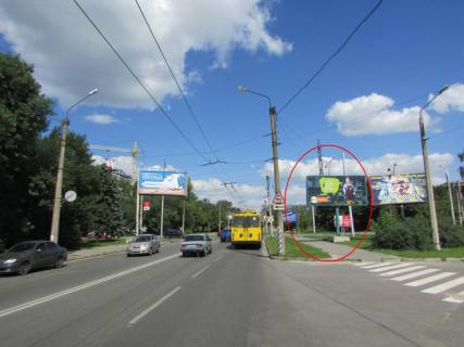 Билборд A в Полтаве, 3х6  Миру вул. та Панянка вул. (на перехр.) фото 1