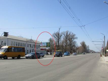 Билборд B в Полтаве, 3х6  М.Бірюзова вул, 43 фото 1