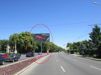 Білборд, Бігборд (Борд)  A у Полтаві, 3х6  Європейська вул. (Фрунзе),97(розд.смуга) (у центр) Фото 1