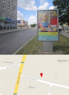 Ситилайт A в Владимир-Волынском, 1,2x1,8  вул.Шевченка №3 фото 1
