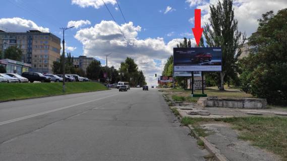 Білборд, Бігборд (Борд)  A у Кривому Розі, 3х6  мкр. 5-й Зарічний, 22 ( ТК "TERRA"), рух до вул. Електрозаводська Фото 1