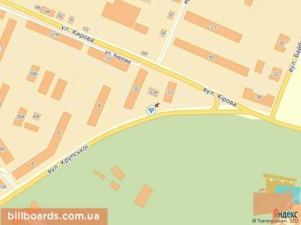 Билборд A в Мелитополе ул. Крупская 2 схема
