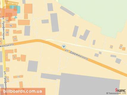 Билборд A в Мелитополе ул. Дзержинского 22 схема
