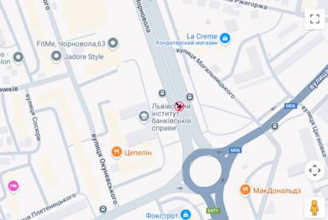 Скроллер Р/П в Львове, 2,30х3,14  пр.Чорновола 59, БП Ювілейний, до центру - 582212 схема