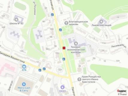 Скроллер A в Львове, 2,30х3,14  вул.Пасічна 87-вул.Лисеницька - 586150 схема