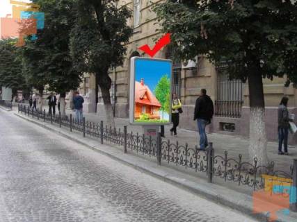 Ситилайт B в Львове, 1,2х1,8  вул.Січових Стрільців 14 фото 1